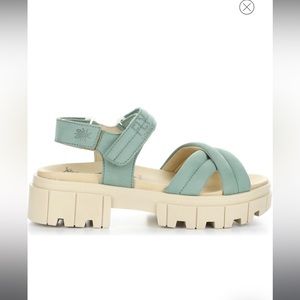 Fly London Jada sandals blue /green size 7.5-8.0